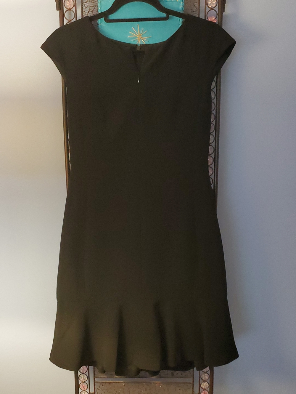 Club Monaco Black Cap-Sleeve Mini Dress